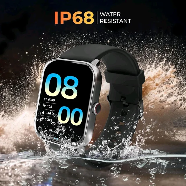 beatXP Marv Neo Smart Watch with 1.85” Ultra HD Display, Bluetooth Calling, 240*280px, AI Voice Assistant, 100+ Sports Modes, Heart Rate Monitoring, SpO2, IP68, Fast Charging, 100+ Watch Faces - Black