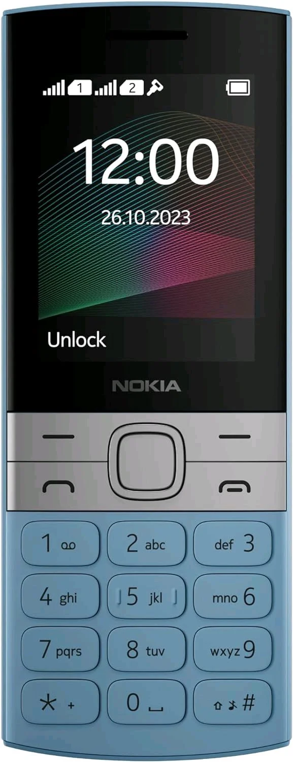 Nokia 150 Dual SIM Premium Keypad Phone | Rear Camera, Long Lasting Battery Life, Wireless FM Radio & MP3 Player and All-New Modern Premium Design - Red