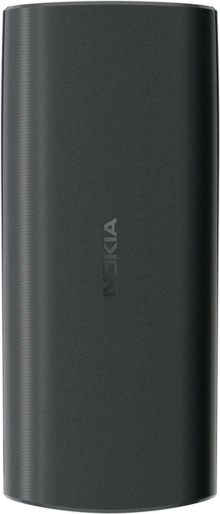 Nokia 106 Dual Sim, Keypad Phone with Built-in UPI Payments App, Long-Lasting Battery, Wireless FM Radio & MP3 Player, and MicroSD Card Slot Charcoal - Charcoal