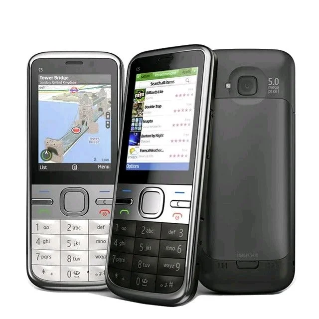 Nokia C5 Just Like New 1 Month Seller Warranty Refurbished - White