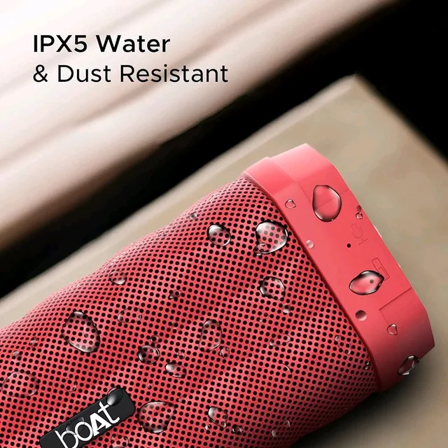 boAt Stone 650 10W Bluetooth Speaker with Upto 7 Hours Playback, IPX5 and Integrated Controls - Red