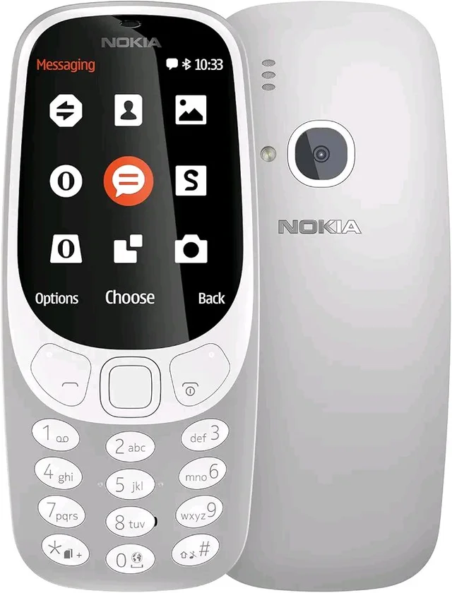 Nokia 3310 Dual SIM Keypad Phone with MP3 Player, Wireless FM Radio and Rear Camera Renewed - Dark Blue