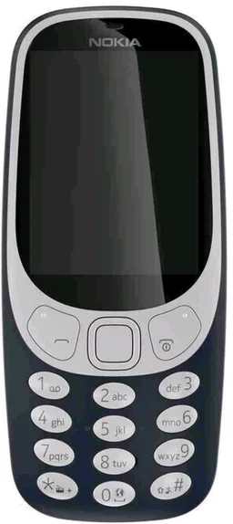 Nokia 3310 Dual SIM Keypad Phone with MP3 Player, Wireless FM Radio and Rear Camera Renewed - Dark Blue