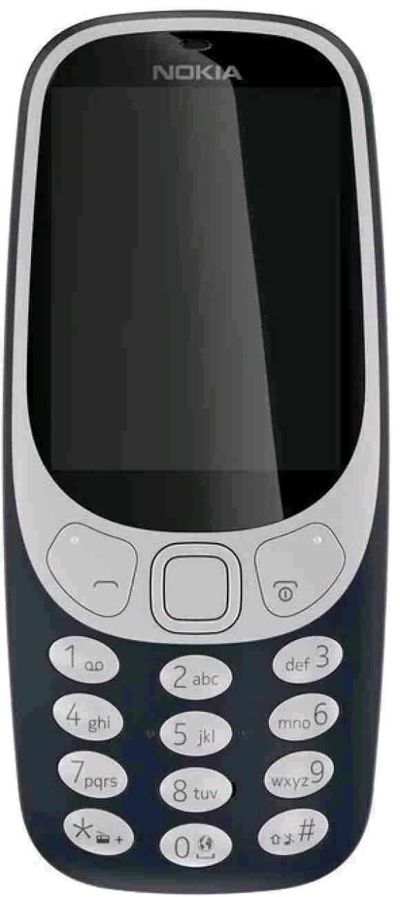 Nokia 3310 Dual SIM Keypad Phone with MP3 Player, Wireless FM Radio and Rear Camera Renewed - Dark Blue