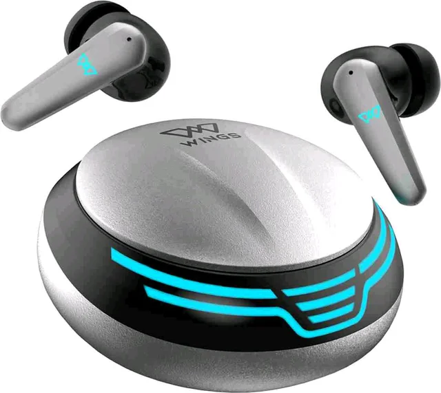 Refurbished Wings Phantom 450 Made in India Wireless Earbuds - Black
