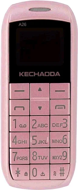 KECHAODA A26 Dual Sim Mobile Phone (Bluetooth Size,Black, 16MB) - Gold