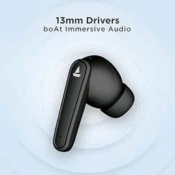 boAt Airdopes 115 in Ear TWS Earbuds with ENx & Beast Mode, Upto 24 Hrs Playback and ASAP Charge - Black
