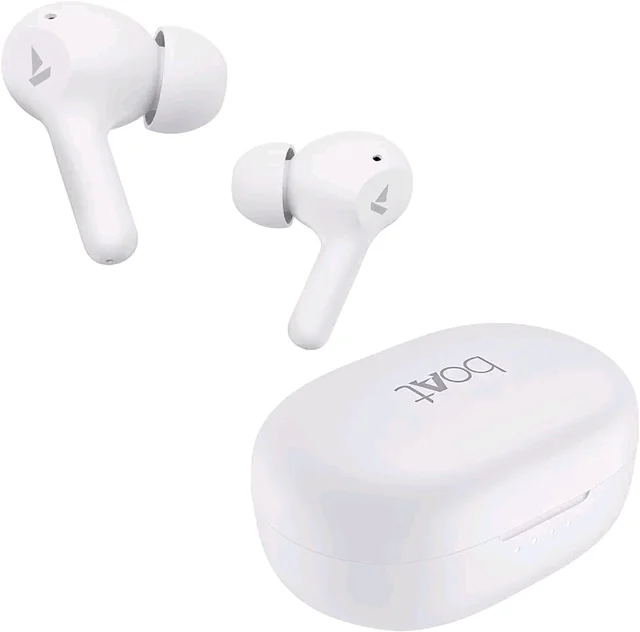 Refurbished boAt Newly Launched Airdopes 71 TWS Earbuds with 40 Hours Playtime, - White
