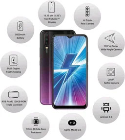 Vivo Y17 Refurbished Just Like New 3 Month Warranty - 128GB, Pink