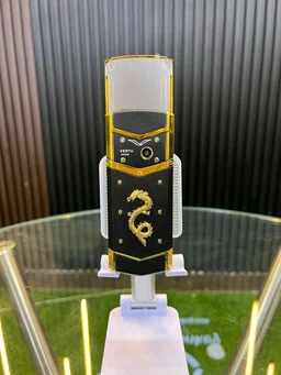Vertu V888 Pro Slider S Dragon Gray Keypad Mobile Phone - Black & Gold