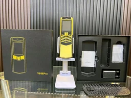 Vertu V888 Pro Slider S Dragon Gray Keypad Mobile Phone - Black & Gold