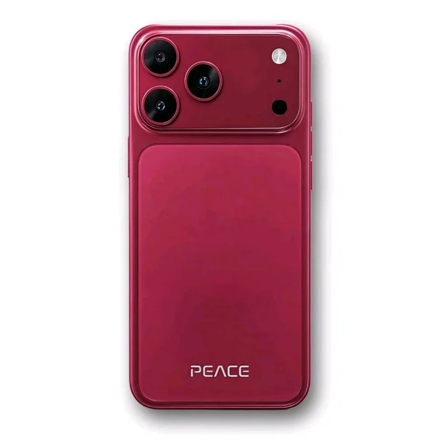 PEACE i18 Pro Max 5G Smartphone – 6.6″ Display,Premium Android Phone - 64 GB, Burgundy