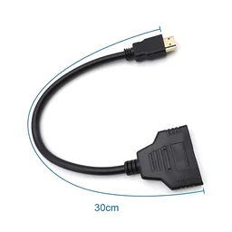 HDMI Splitter 1 in 2 Out HDMI Male to Dual HDMI Female 1 to 2 Way for HDMI HD, LED, LCD, TV (in Both Display Same Screen Will Play