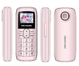 KECHAODA K10 Finger Bluetooth Phone, Single SIM, 1.68cm (0.66 inch) Display, 300mAh Battery, Wireless FM, BIS Certified (Rose Gold)
