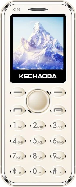 KECHAODA K115 Slim Card Size Dual Sim Phone With External Memory Slot 3.66cm (1.44-Inch) Display Only Mobile Phone & Charging Cable In Box - Black & Silver