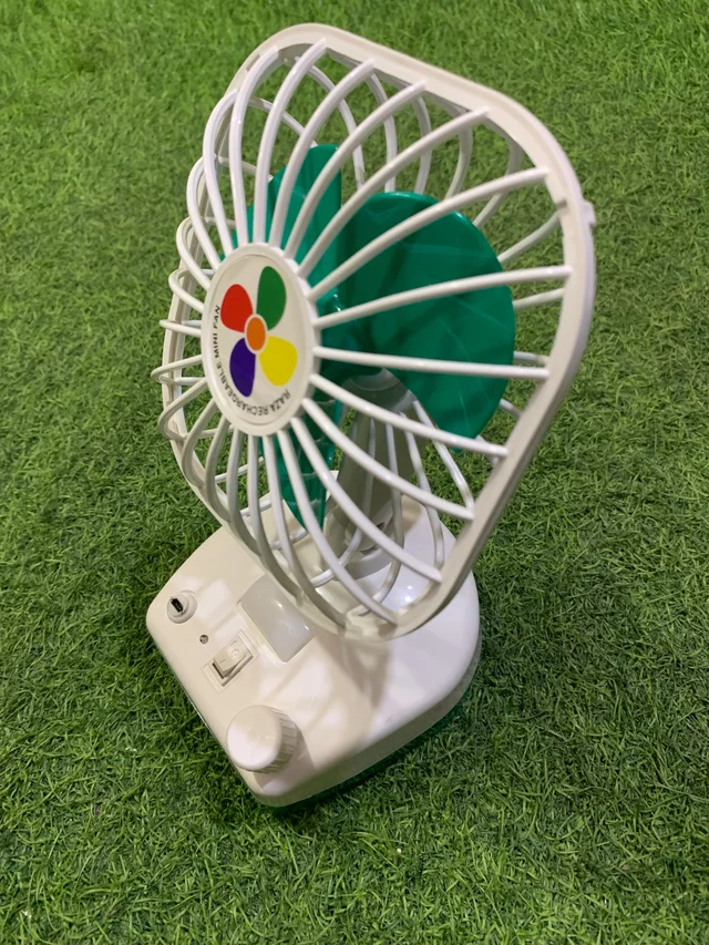 Mini table Fan Best Quality Recharchable by Minisu Random Colour (Pack of 2)