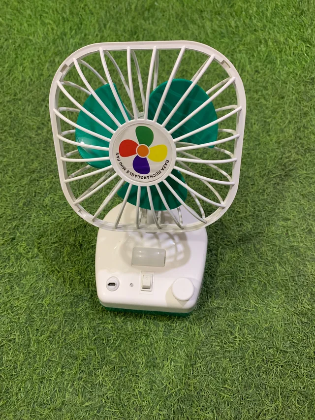Mini table Fan Best Quality Recharchable by Minisu Random Colour (Pack of 2)