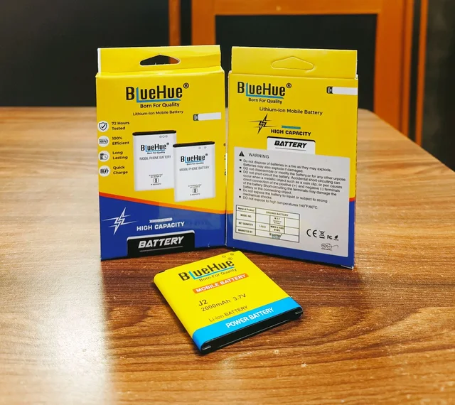 Bluehue J2 ( 2000mah ) Mobile Battery ( Box Pecking ) 