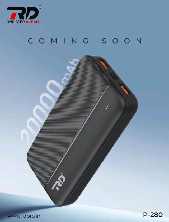 RD P-280 20000mAh Dual Usb Charging Power Bank ( 6 Month Warranty )