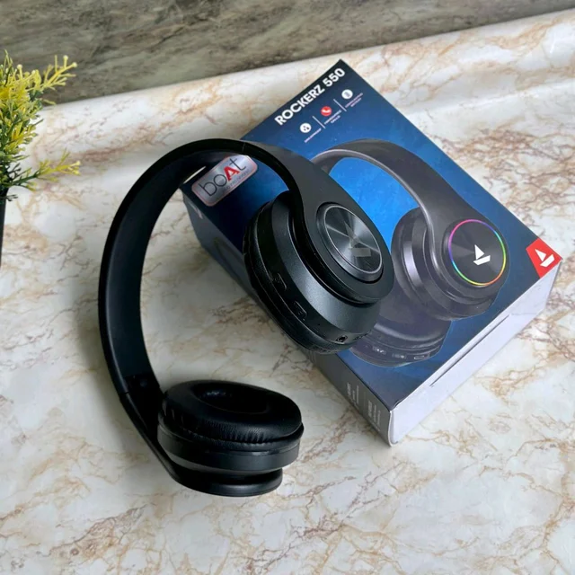 Rockerz-550 Wireless Heavy Premium Quality Headphones (Adjustable Headband ! Support TF Card ! Aux Port ! Control Button ⏏️ )