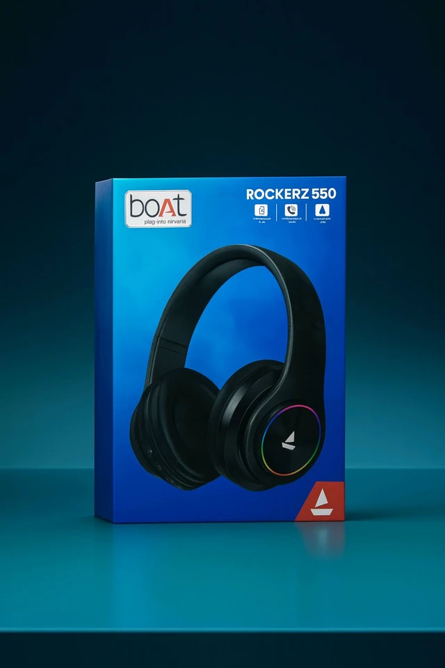 Rockerz-550 Wireless Heavy Premium Quality Headphones (Adjustable Headband ! Support TF Card ! Aux Port ! Control Button ⏏️ )