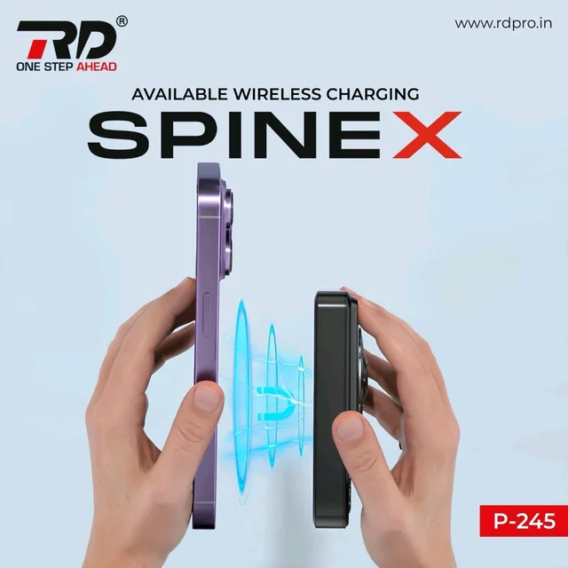 RP Spinex P-245 10000mAh Wireless Power Bank | 22.5W Fast Charging |