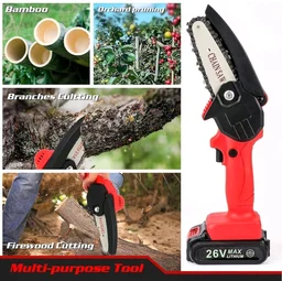 New 24V Mini Electric Chainsaw Machine | Rechargeable Cordless Wood Cutting Tool