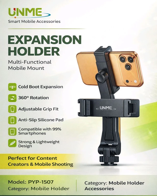 New PY-507 Expansion Phone Holder (Multifunctional Cold Boot Phone Clip)