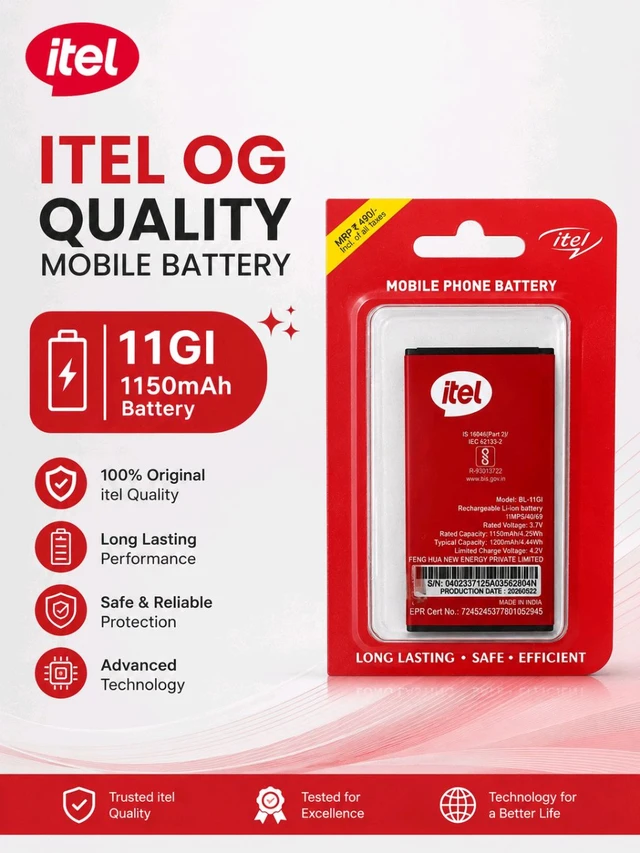 Itel BL-11Gi Og Quality Box Pecking Mobile Phone Battery (6 Months Warranty)