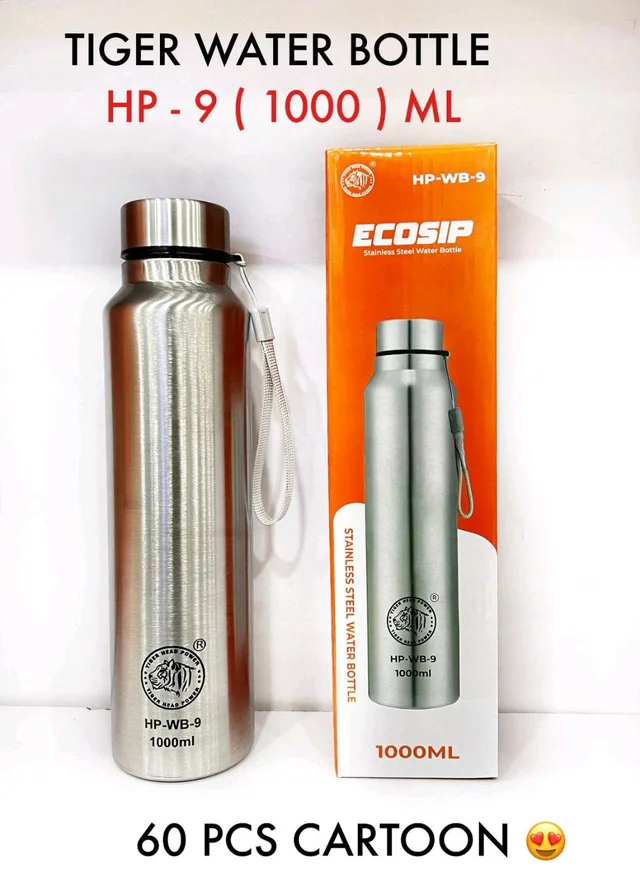 New Tiger Head Hp-WB-9 Stainless Steel 1000ML Water Storage Capacity Bottle 