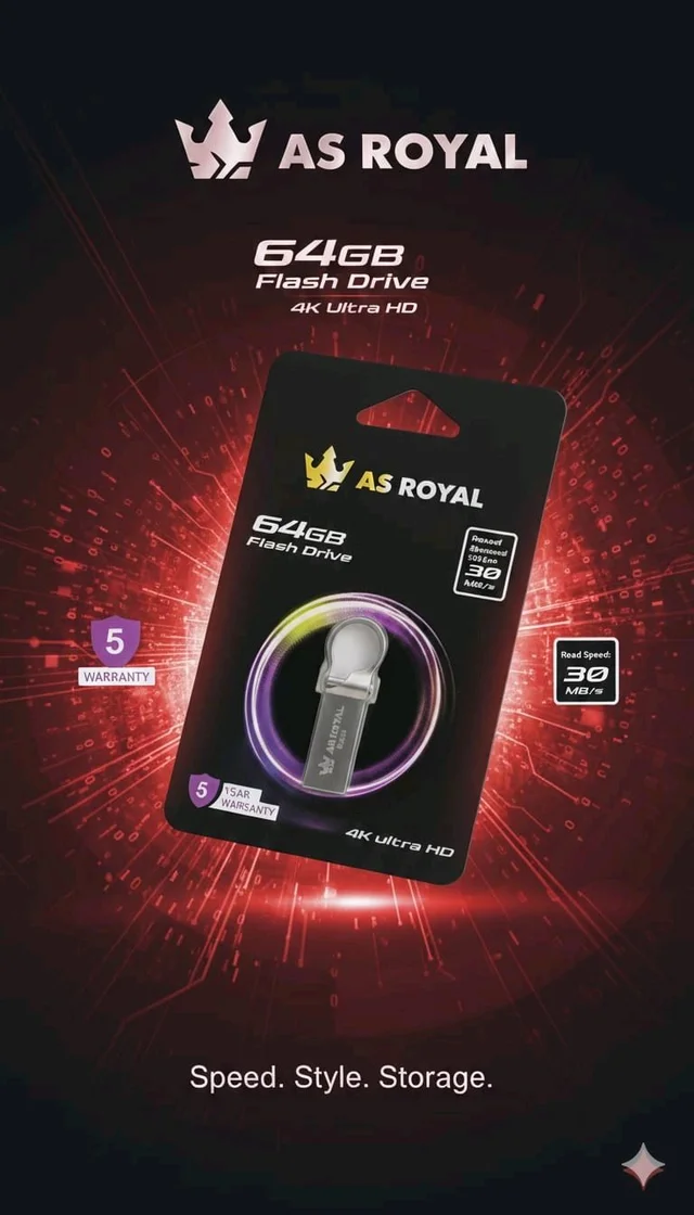 As Royal 4k Ultra HD Metal Pendrive ( 5 Year Warranty )