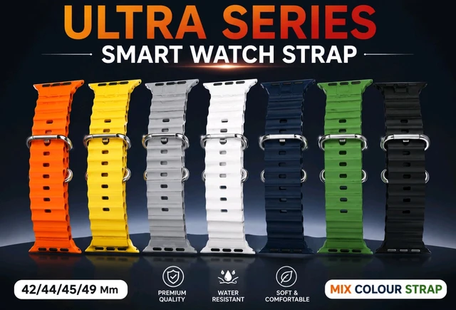 Ultra Series Silicone Watch Strap 42/44/45/49mm | Soft Sport Band 