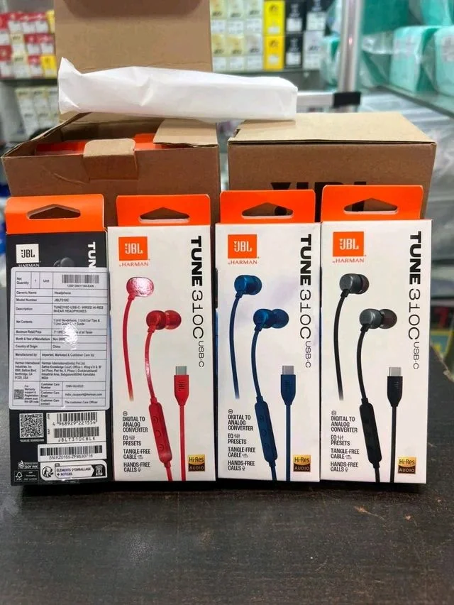 New J-310 Heavy Quality Type C Port Box Pecking Earphone  
