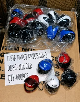 New Random Colour Helmet Shape Keychain (Multiple Colours)