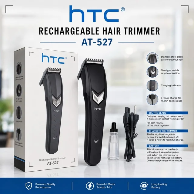 New AT-527 Og Heavy Premium Quality Professional Hair Trimmer (T Type Blade Design)