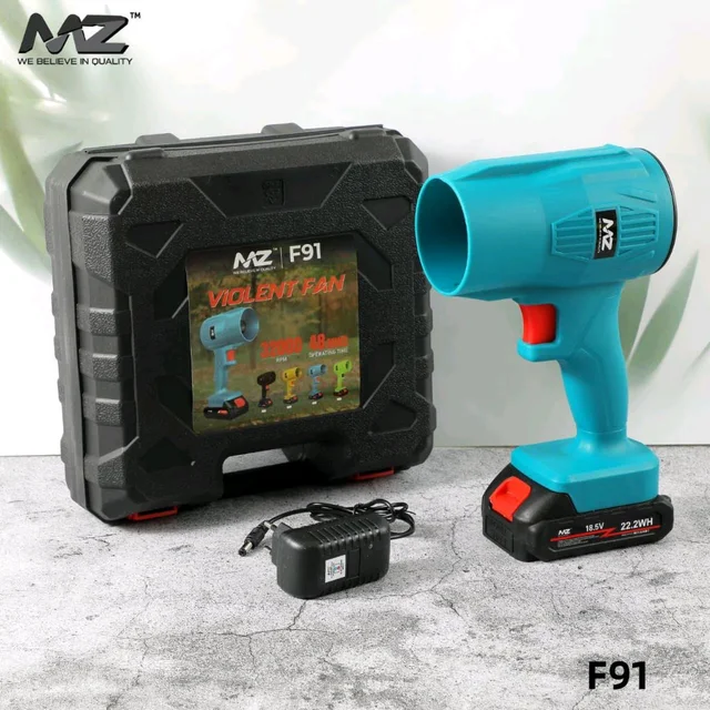 MZ F-91 Cordless Turbo Jet Blower (Heavy Premium Quality , Rechargeable)