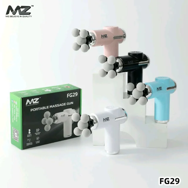 MZ New FG-29 Portable Massage Muscle Gun (Relieve Muscle , Powerful Motor , Powerful Vibration , 6 Speed Modes)