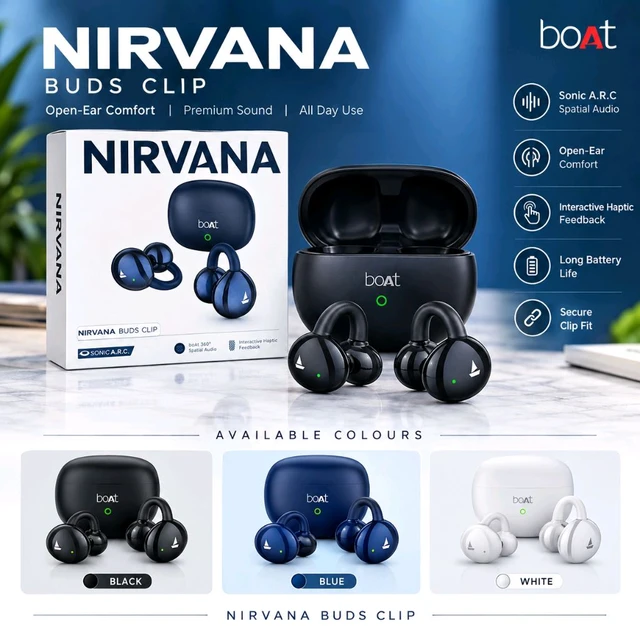 New Nirvana CLIP Heavy Premium Quality Hard Box Pecking Earbuds (3 Different Colour)