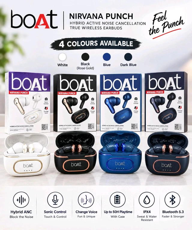 New Nirvana B-601 Og 1st Quality extra bass Sound 1by1 Lamination Hard Box Packing Earbuds 