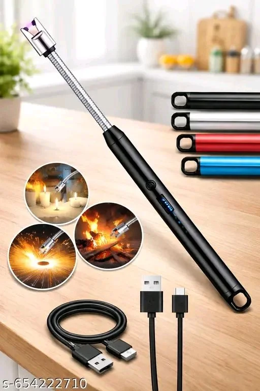 Rechargeable Electric Arc Lighter – Flexible Neck Windproof Candle & Gas Stove Lighter 