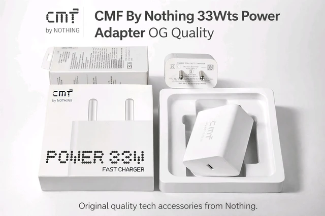 New Nothing 33Wts Power Adapter (Fast Charging PD Port)