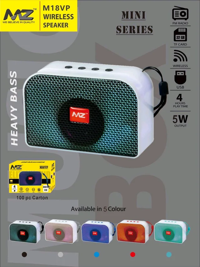 MZ M-18 VP Led Disco Bluetooth Speaker Best Quality 💯