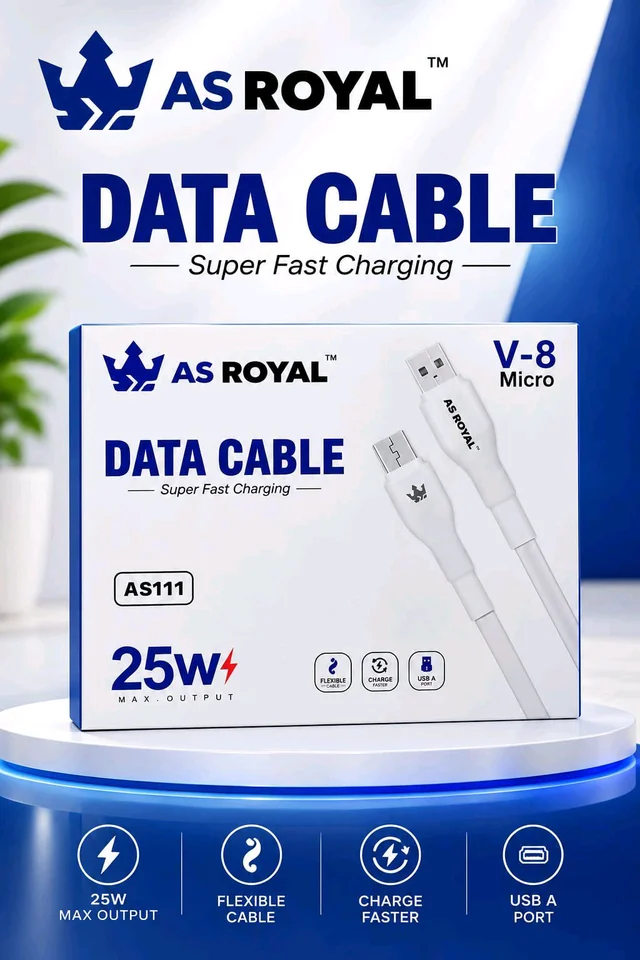 As Royal As-111 USB To Micro V-8 Box Pecking Cable 