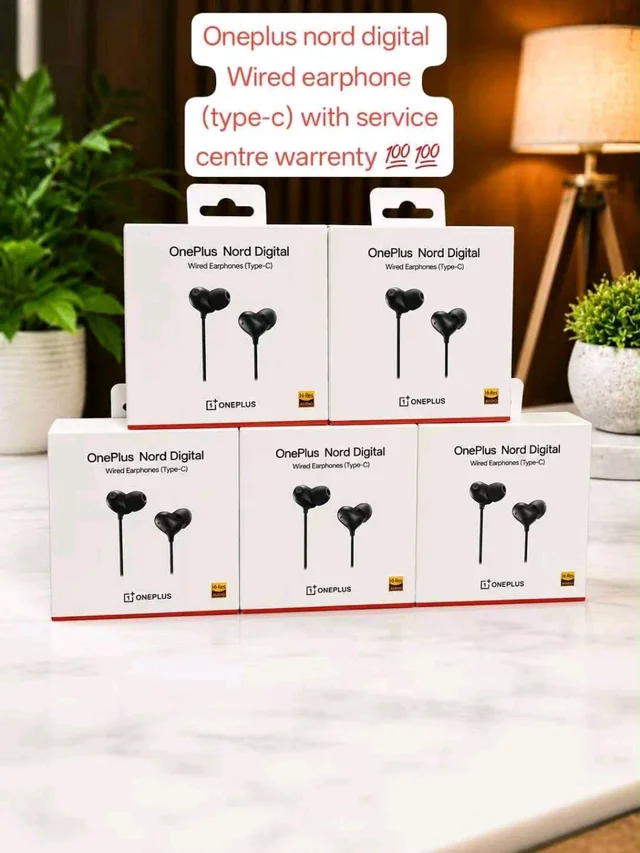 New Nord Digital Display Type C Port Pure Og Wired (Different Different Serial Number)Box Pecking Earphone 