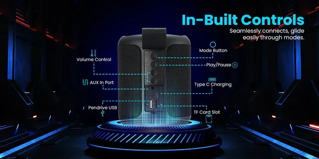 Portronics Sound Drum P 20W Bluetooth 5.3 Speaker