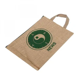 Securex Zipper Bag Jute with Handle A4 Pack of 4 ZB-315