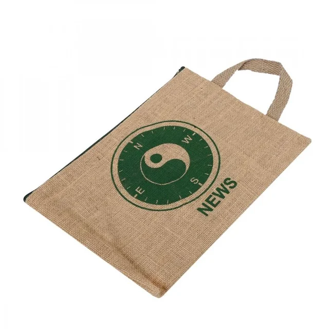 Securex Zipper Bag Jute with Handle A4 Pack of 4 ZB-315