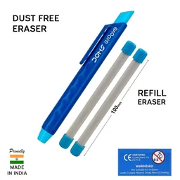 Doms Groove Retractable Eraser With Free Two Refill Eraser - 1 Set