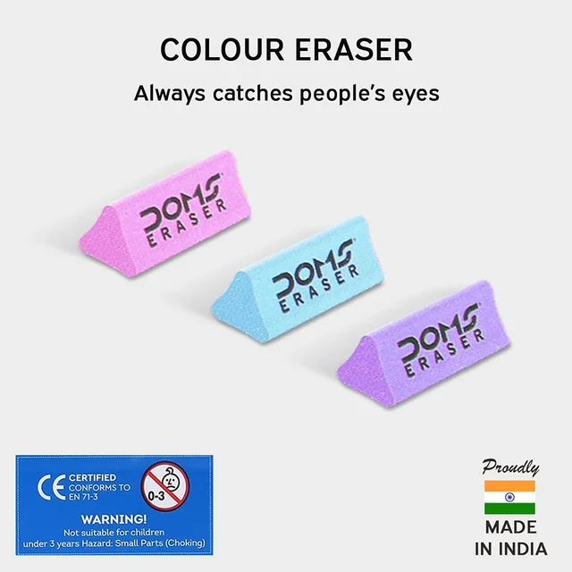Doms Triangle Dust Free Fragrance Eraser - 5 Pieces