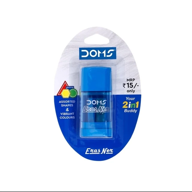 Doms ErasNer 2 in 1 Buddy Eraser & Sharpener - 1 Piece